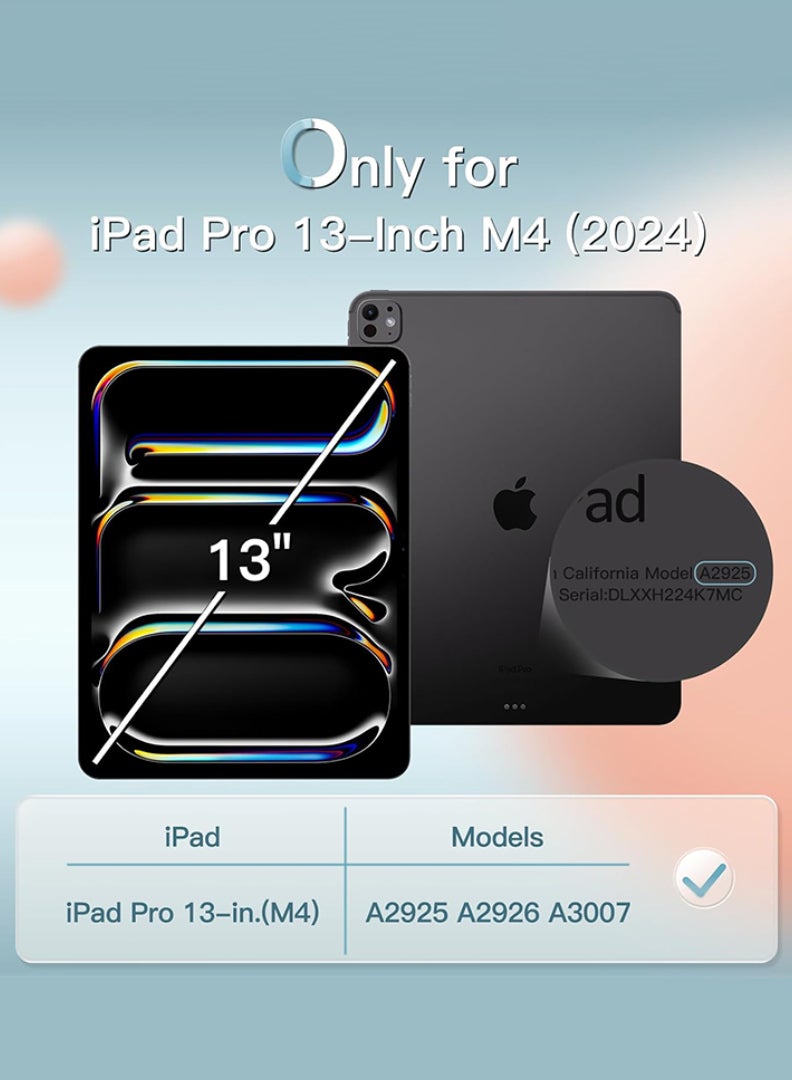 Theodor Protective Flip Case For Apple iPad Pro 13 (2024) With Trifold Stand Auto Wake Sleep Shockproof Cover Uae 1 - Image 2