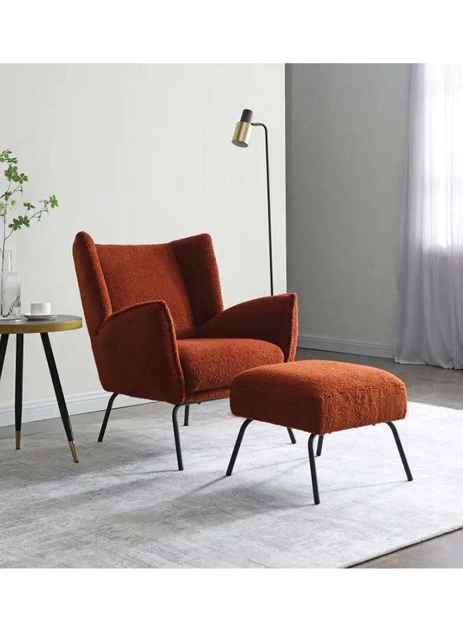 Al Home Fiery Red Boucle Chair and Pouf Set Swedish Wood By Alhome 80
Pouf : 55x85
Pouf 45 cm 