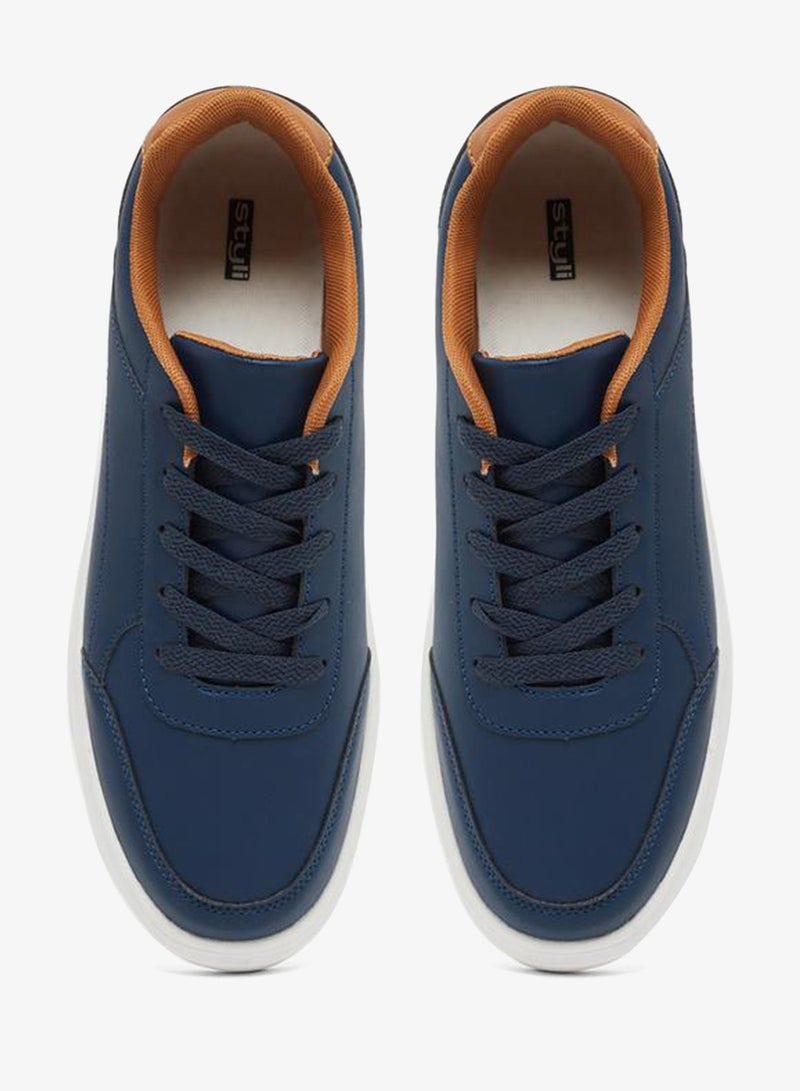 ستايلي اكتيف سنيكرز بكعب منخفض ونعل سميك برباط - Image 5