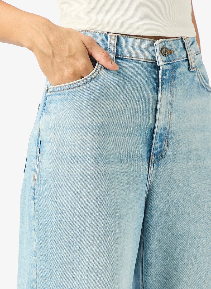 جس جينز واسع الأرجل - Image 4