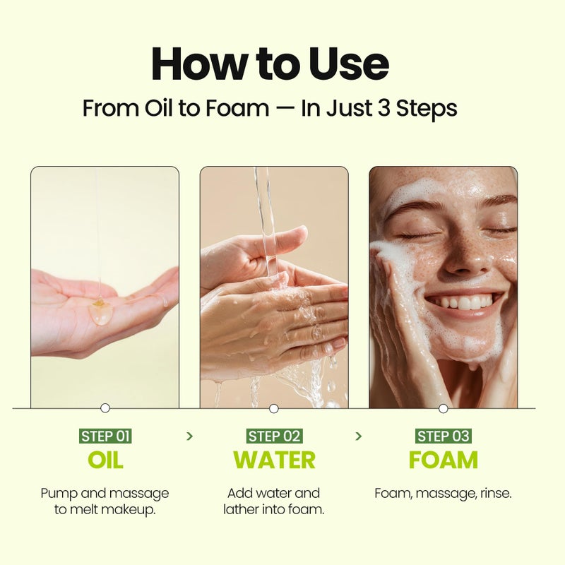 MAXCLINIC [K-Beauty] Cica Biome Oil to Foam - All-in-One Korean Face Wash OilBased Foaming Facial Cleanser - Deeply Hydrating & Moisturizing Makeup Deep Cleansing Oil for Sensitive Skin (3.88 fl oz) - Image 3