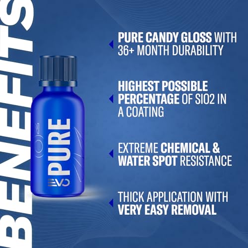 GYEON Q2 PURE EVO Ceramic Coating – Ultra Gloss – sio2 Hard – Deep Shine - Single Layer – Outdoor Application – Water Spot Resistant - Extreme Durability (30ml) - Image 2