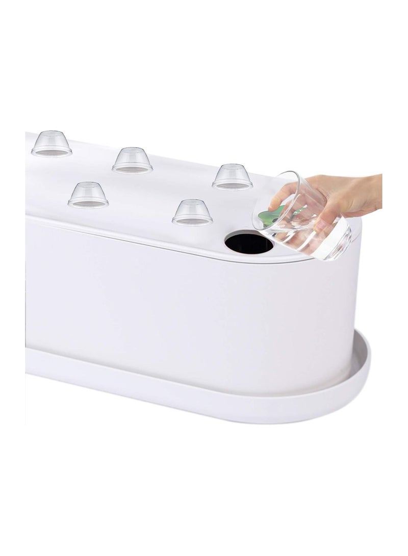 KASTWAVE Plastic Clear Plant Grow Humidity Domes, Compatible with Aerogarden Indoor Hydroponics Growing System, Temperature Domes Cover Lid, 100 Pcs - Image 4