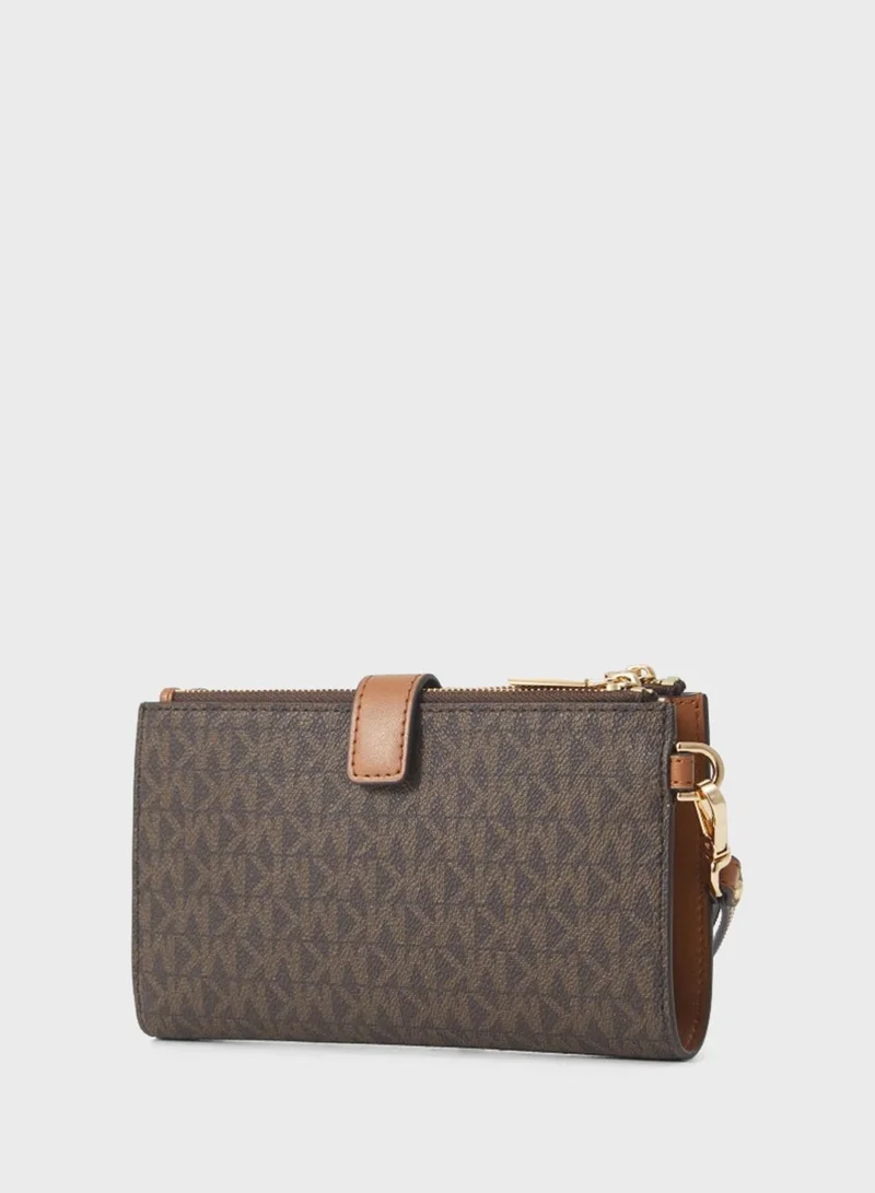 Michael Kors Jet Set Travel Double Zip Wristlet