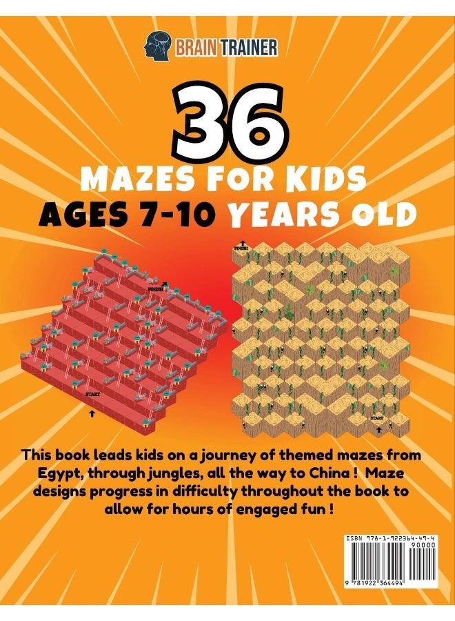 Brain Trainer 3D Maze For Kids - 7-10 Year Old Edition - Fun Activity Book Of Mazes For Girls And Boys (Ages 7-10)  - Image 2