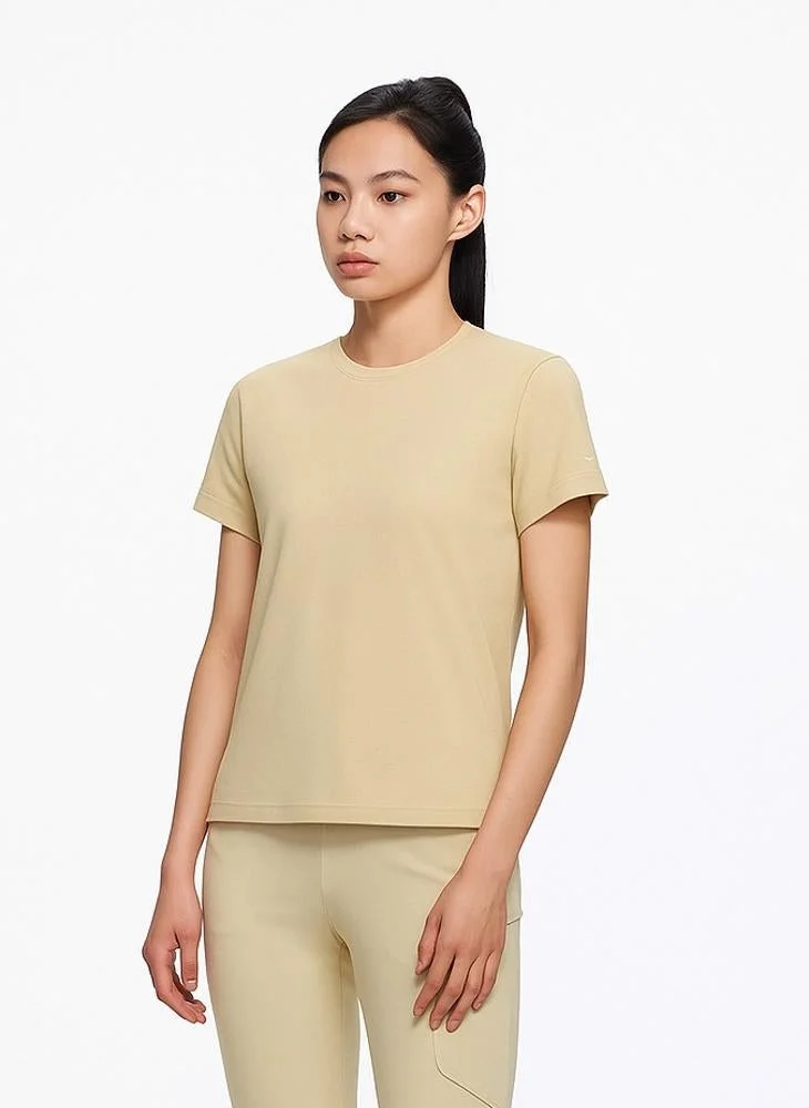 انتا تيشيرت رياضي قصير كلاسيكي أصفر