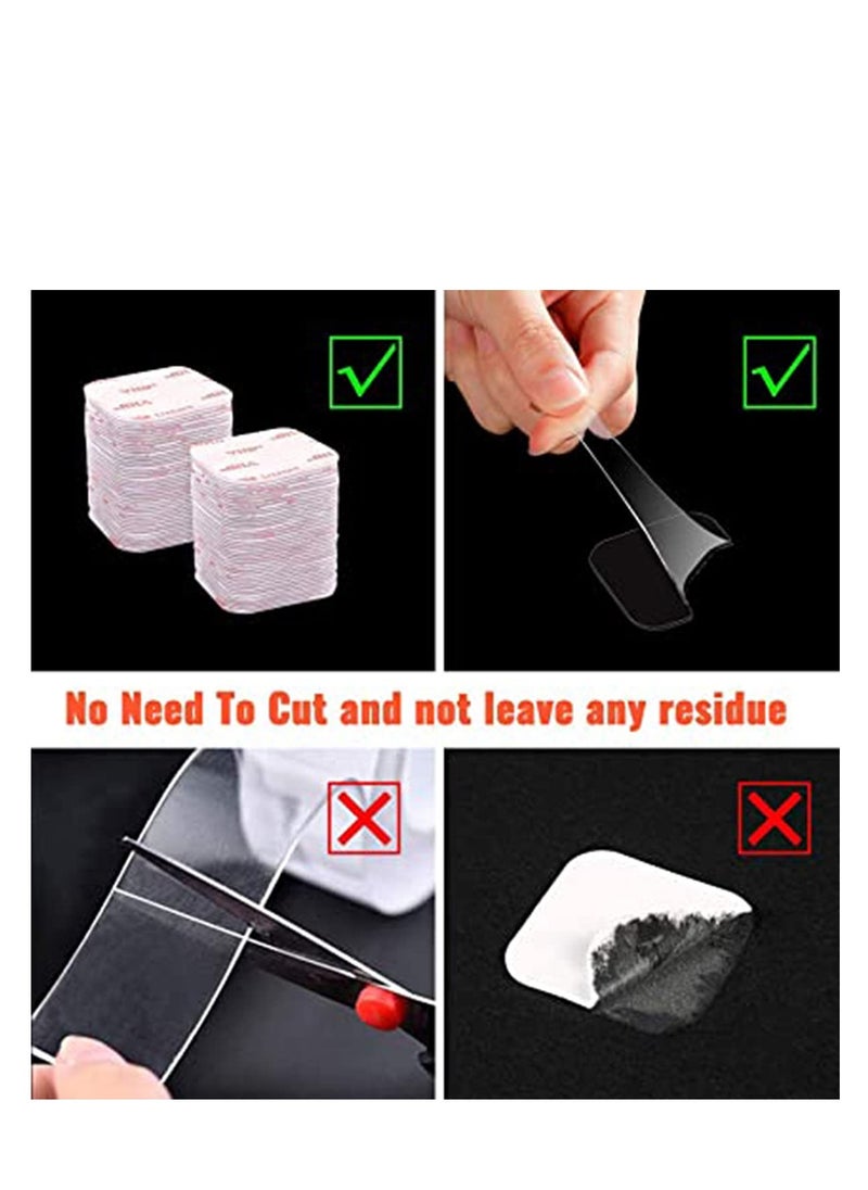 Double Sided Sticky Pads Reusable Tape, Multipurpose Nano Removable Traceless Mounting Tape, Washable Traceless Clear Adhesive Tape, Strong Pad Mounting Tape for Household