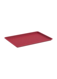 16" Serving Tray Small Plastic Dark Red 41x30x2 cm