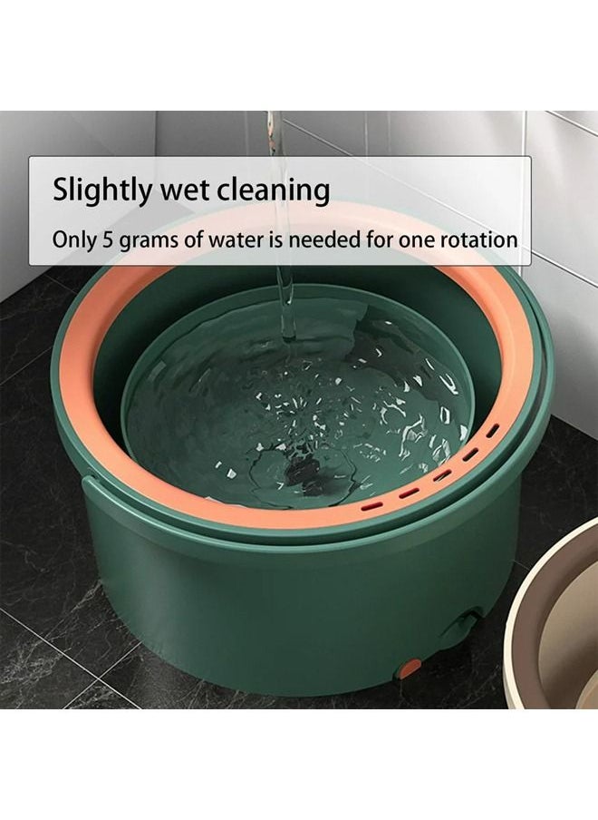 Taimi - 360 Degree Rotating Mop and Bucket Set Flat Design Self-separating Clean and Dirty Water with 4 Pieces of Microfiber and Extendable Handle Ideal for Cleaning All Kinds of Floors - Image 1