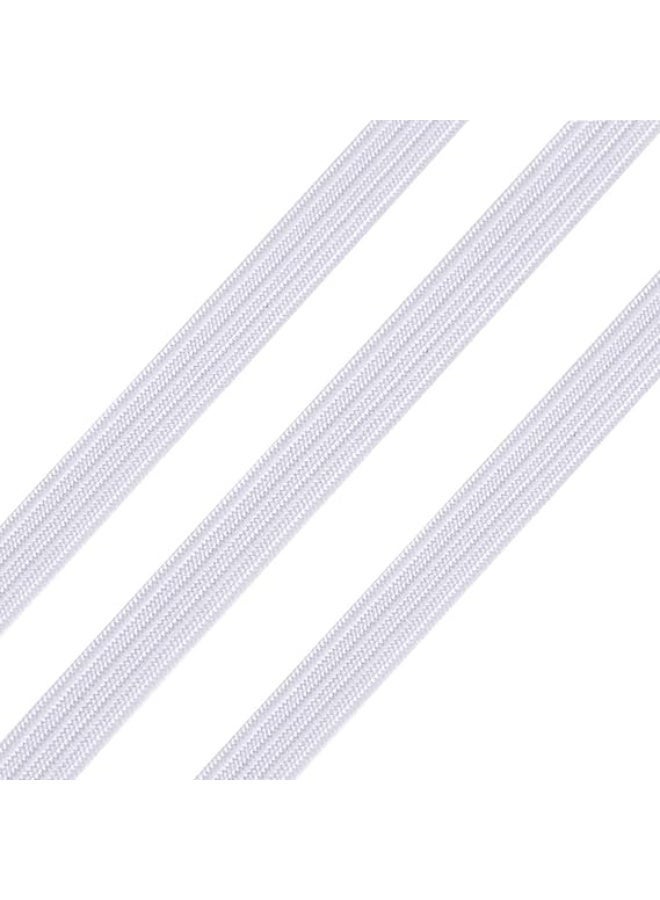 5mm Width 64m White Flat Thick Elastic Rope Elastic Rope Elastic Cord for Sewing Clothes DIY Crafts - Image 2