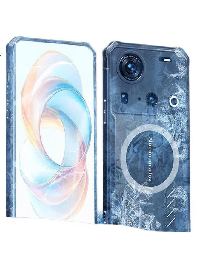 Freeson Freeson Nubia Z70/Z70S Ultra/Photographer Edition Heat Dissipation Phone Case Protective Cover Lens Full Coverage Four Corner Anti-Collision Metal Magnetic Adsorption Adapter Heat Sink Black - Image 2