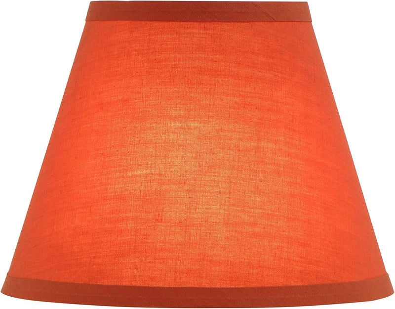 Aspen Creative 56002 Transitional Hardback Empire Shape UNO Construction Lamp Shade in Brick Red, 9" Wide (5" x 9" x 7") - Image 2