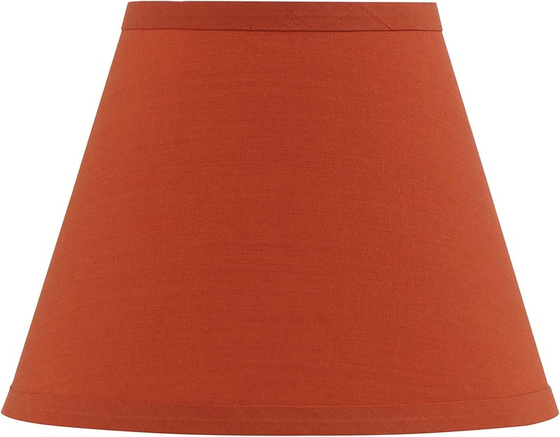 Aspen Creative 56002 Transitional Hardback Empire Shape UNO Construction Lamp Shade in Brick Red, 9" Wide (5" x 9" x 7") - Image 3