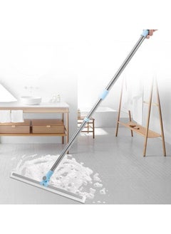 Generic Silicone Rubber Floor Wiper Long Handle Window Shower Cleaner with Extendable and Adjustable Stainless Poles for Glass Bathroom Floor Cleaning Multi Color  - Image 2