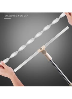 Generic Silicone Rubber Floor Wiper Long Handle Window Shower Cleaner with Extendable and Adjustable Stainless Poles for Glass Bathroom Floor Cleaning Multi Color  - Image 5