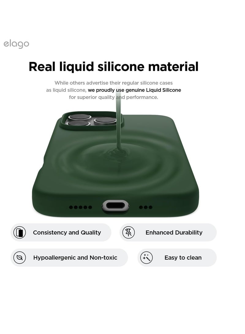 with iPhone 16 Pro Case, Premium Liquid Silicone Case, Full Body Protective Cover Shockproof, Slim Phone Case, Anti-Scratch Soft Microfiber Lining, 6.9 inch (Alpine Green)with iPhone 16 Pro Max Case, Premium Liquid Silicone Case, Full Body Protective Cover Shockproof, Slim Phone Case, Anti-Scratch Soft Microfiber Lining, 6.9 inch (Alpine Green)  - Image 4
