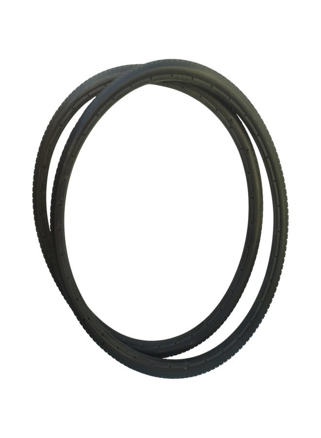 eOnekart Replacement Wheelchair Puncture Proof Solid PU Rear Wheel Tires 24 Inch (24×13/8) - Black (Pack Of 2) - Image 5