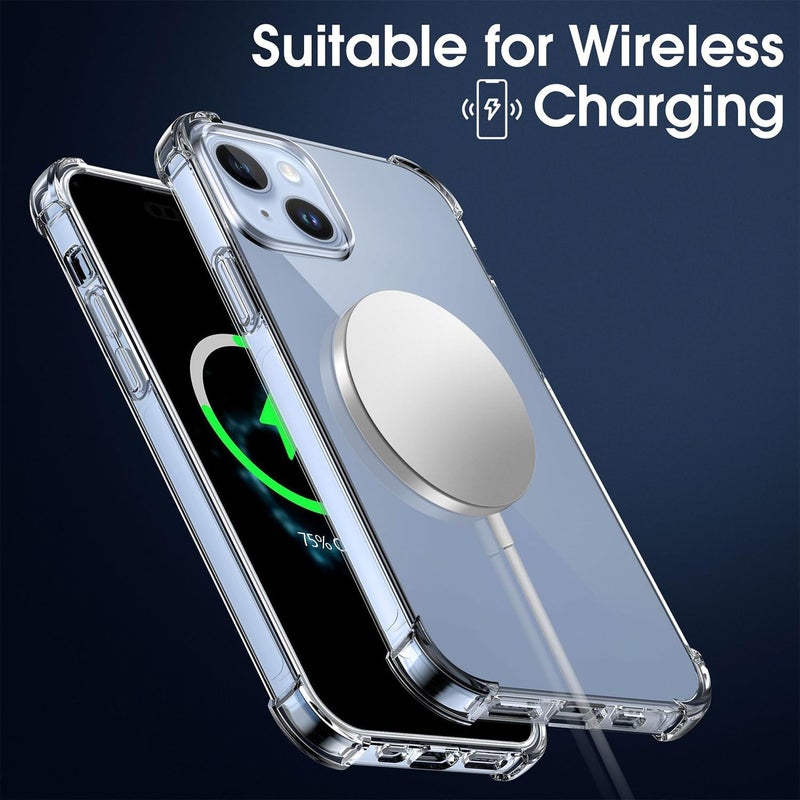 ACLIX Clear Case for iPhone 15 Plus  Anti-Burst Ultra Clear Anti-Scratch Shockproof Cover, Hard PC Back + Soft TPU Bumper with Airbag Protection - Image 5