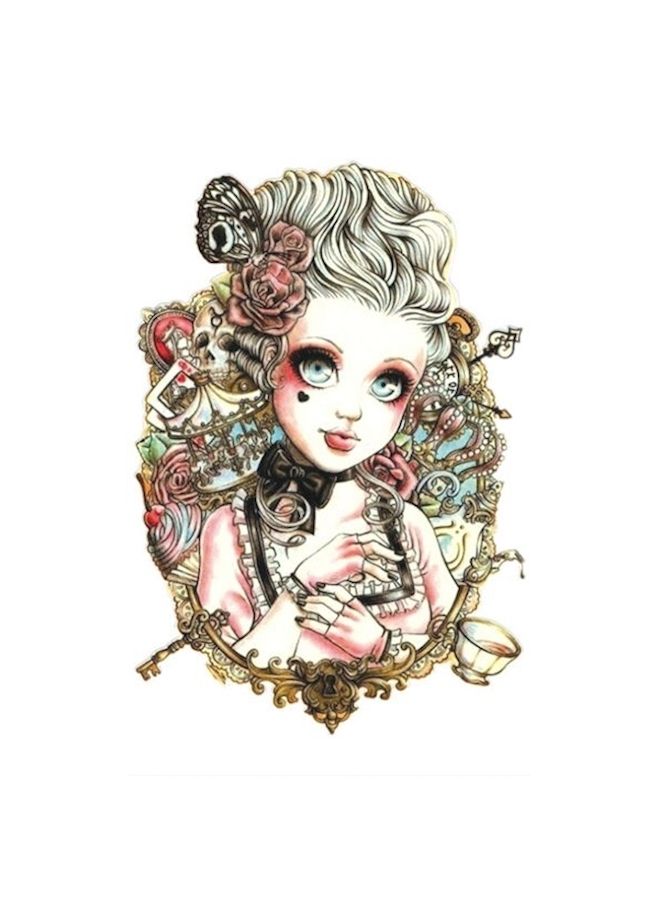 NIBEMINENT Beauties Body Temporary Tattoo Multicolour