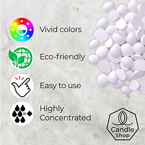 Candle Shop White Candle Dye 2oz for Soy Candle Making – Highly Concentrated Candle Wax Dyes – Candle Shop Premium Color Dye Chips for Soy Wax, Beeswax, Paraffin - Image 2