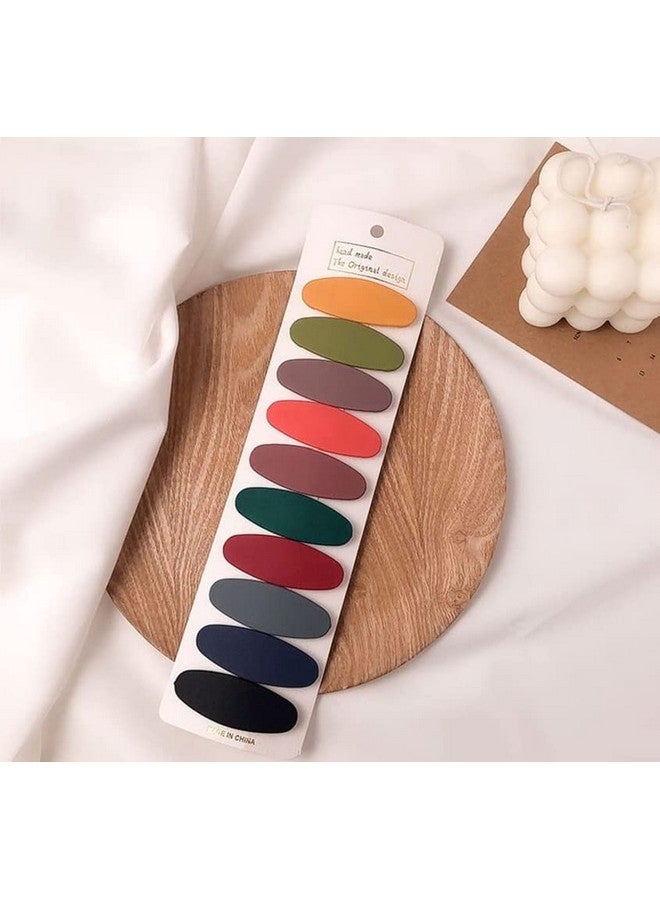 تشاندركاش مجموعة إكسسوارات مشابك الشعر على الطراز الكوري من CHANDERKASH مكونة من 10 قطع مشابك شعر Tic-Tac غير لامعة للفتيات والنساء - Image 1