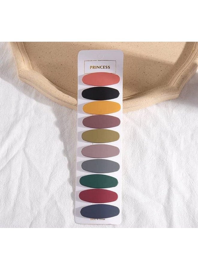 تشاندركاش مجموعة إكسسوارات مشابك الشعر على الطراز الكوري من CHANDERKASH مكونة من 10 قطع مشابك شعر Tic-Tac غير لامعة للفتيات والنساء - Image 2