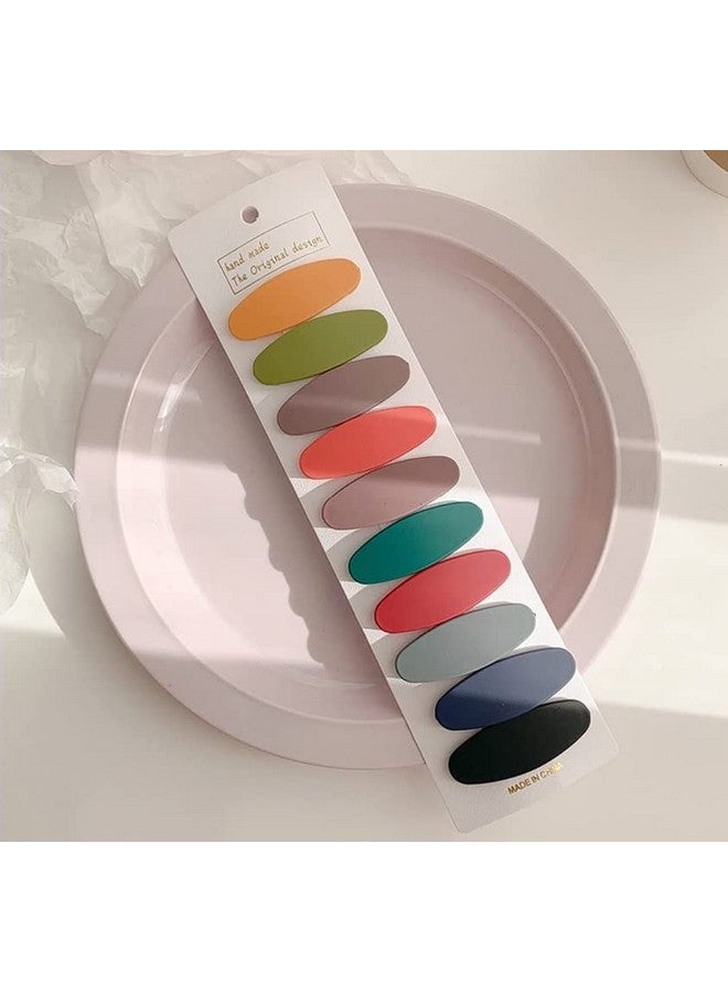 تشاندركاش مجموعة إكسسوارات مشابك الشعر على الطراز الكوري من CHANDERKASH مكونة من 10 قطع مشابك شعر Tic-Tac غير لامعة للفتيات والنساء - Image 4