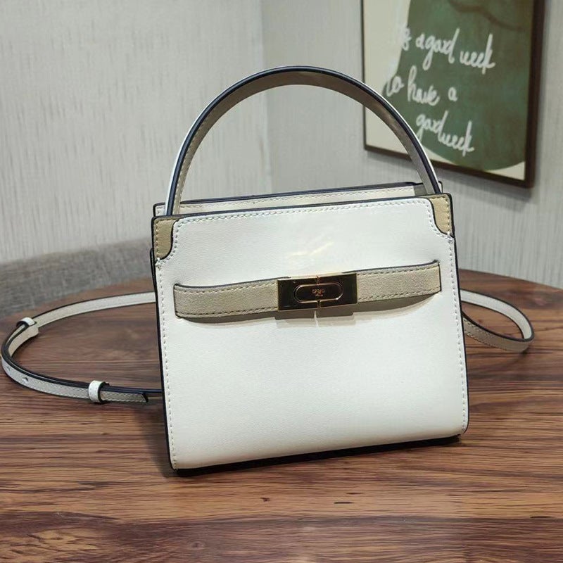 New Style Tb Large And Small Mini Shoulder Satchel Crossbody Pebbled Calfskin Gold Brick Tote Women'S Bag - Image 1
