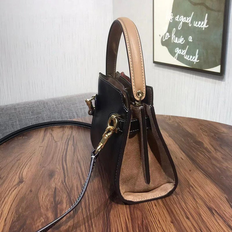 New Style Tb Large And Small Mini Shoulder Satchel Crossbody Pebbled Calfskin Gold Brick Tote Women'S Bag - Image 4