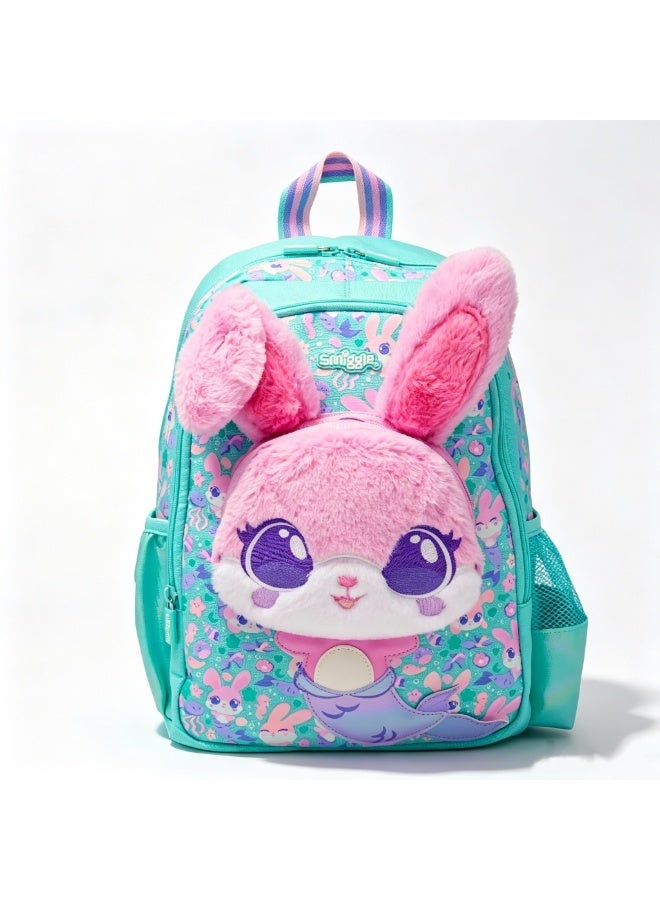 Smiggle Cute Kids Backpack with Detachable Plush Doll, 36*28*13cm Lightweight Spacious School Bag for Girls Daily Study Travel - Image 1