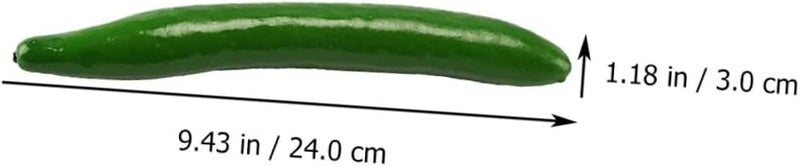 10pcs Realistic Artificial Cucumber Model Faux Vegetable Decor Green Foam Simulation Vegetables for Restaurant Hotel Home Kitchen Photography Props - Image 2