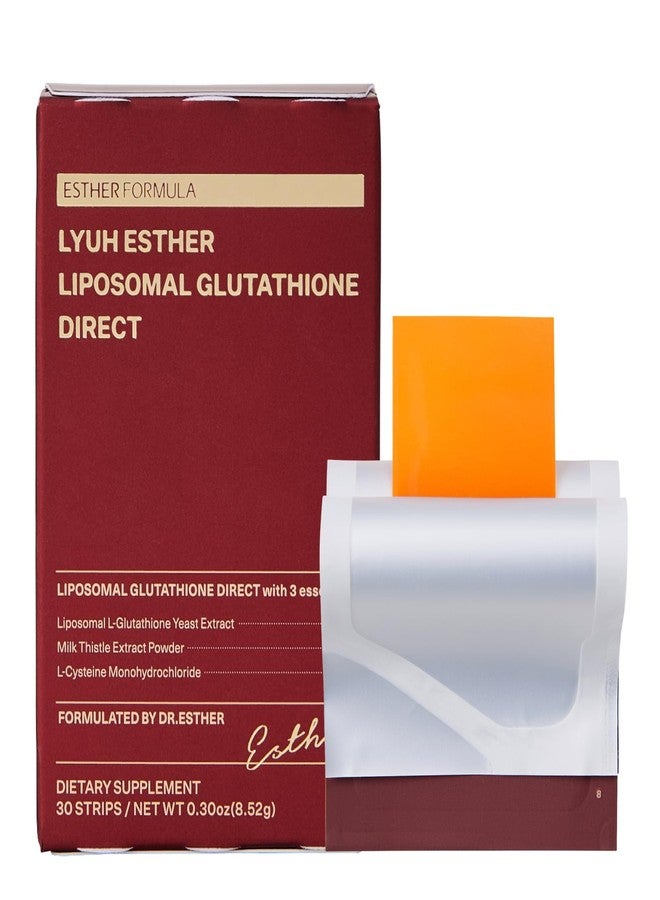 ESTHER FORMULA ESTHER FORMULA Liposomal Glutathione Strips (30 ct) - Glutathione Direct, Antioxidant Support, Skin Brightening | Fast-Absorbing Oral Beauty Film | Korean Supplements | Made in USA | Best Price UAE