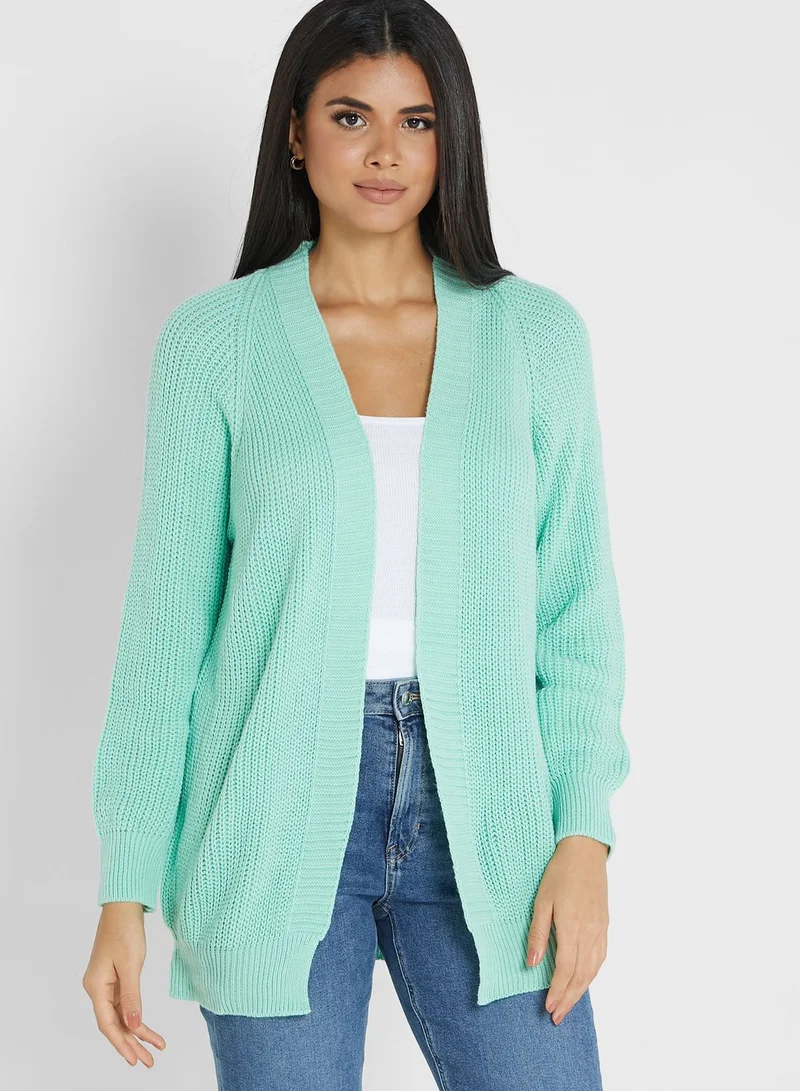 ELLA Ribbed Detail Cardigan
