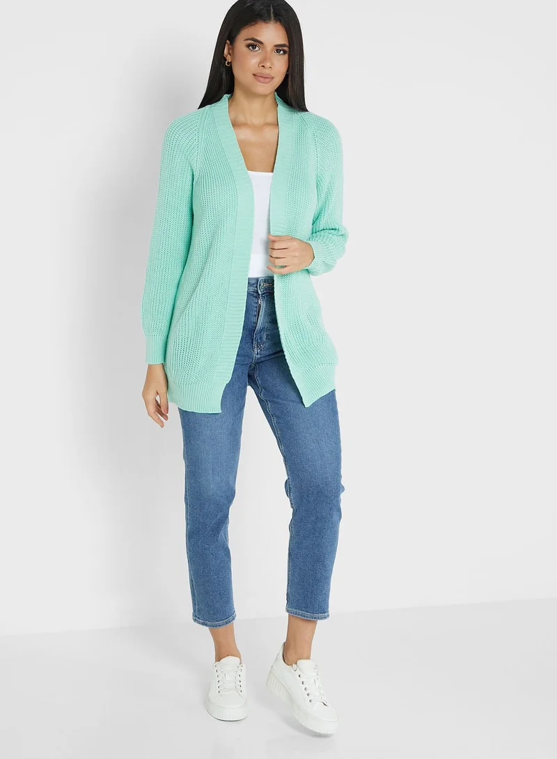 ELLA Ribbed Detail Cardigan