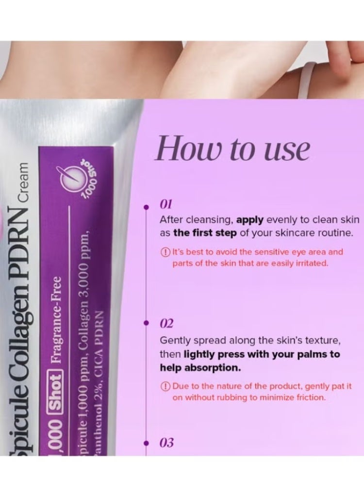 Mary & May Spicule Collagen PDRN Cream | Firming, Lifting & Skin Renewal Treatment - Image 4