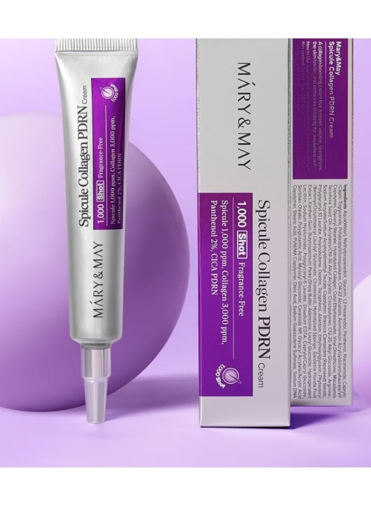 Mary & May Spicule Collagen PDRN Cream | Firming, Lifting & Skin Renewal Treatment - Image 3