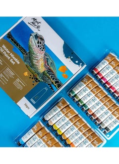 Mont Marte 36-Piece Premium Water Mixable Oil Paint Set 18ml Content Per Tube  - Image 2