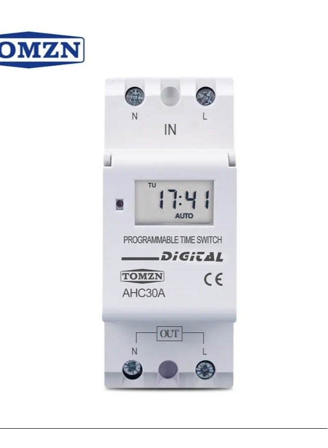Digital LCD Programmable Timer White 9.5x6.5x7.5cm - Image 4