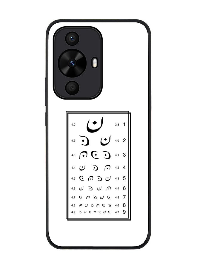 Stylizedd Rugged Black edge case for Huawei nova 12s / Huawei nova 11/ Huawei nova 12 Lite 4G, Slim fit Case Flexible Anti Drop TPU Gel Thin Cover - Eye Test - Image 1