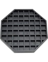 Happy Reunion Happy Reunion Coffee Countertop Octagon Drip Tray 6"Coffee Drip Tray Black Plastic Drip Tray for The Bar or Coffee  - Image 1