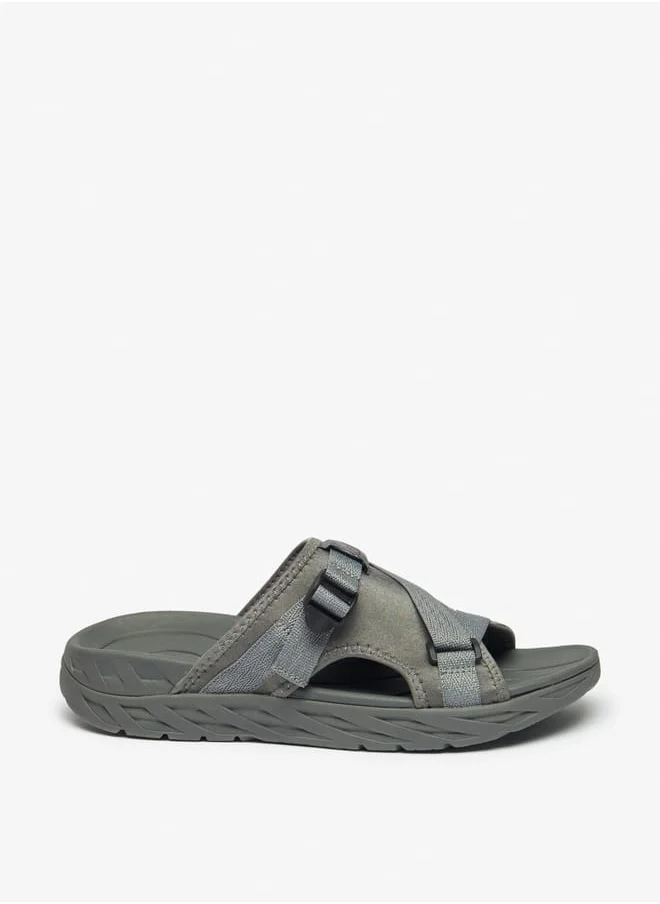 كابا Mens Solid Slip-On Sports Sandals With Cushioning