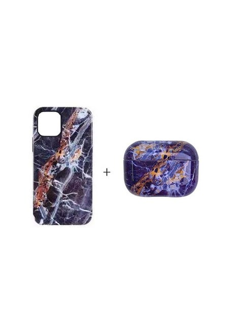 Protective Case Cover For Apple iPhone 12 Pro With AirPods Blue