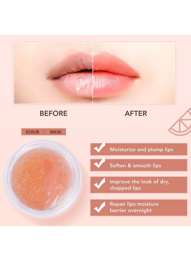 ANAI RUI Anairui Lip Scrubs Exfoliator & Moisturizerlip Sleeping Mask & Sugar Lip Scrub Lip Mask Overnight For Lip Line Lip Balm & Moisturizer For Dry Chapped Lips(Grapefruit & Collagen) - Image 5