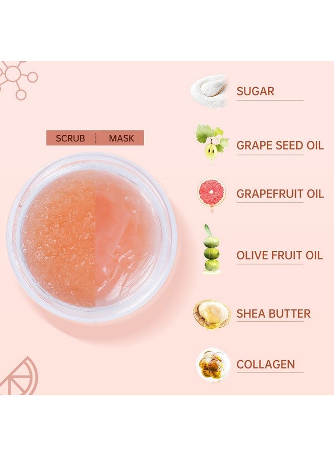 ANAI RUI Anairui Lip Scrubs Exfoliator & Moisturizerlip Sleeping Mask & Sugar Lip Scrub Lip Mask Overnight For Lip Line Lip Balm & Moisturizer For Dry Chapped Lips(Grapefruit & Collagen) - Image 2