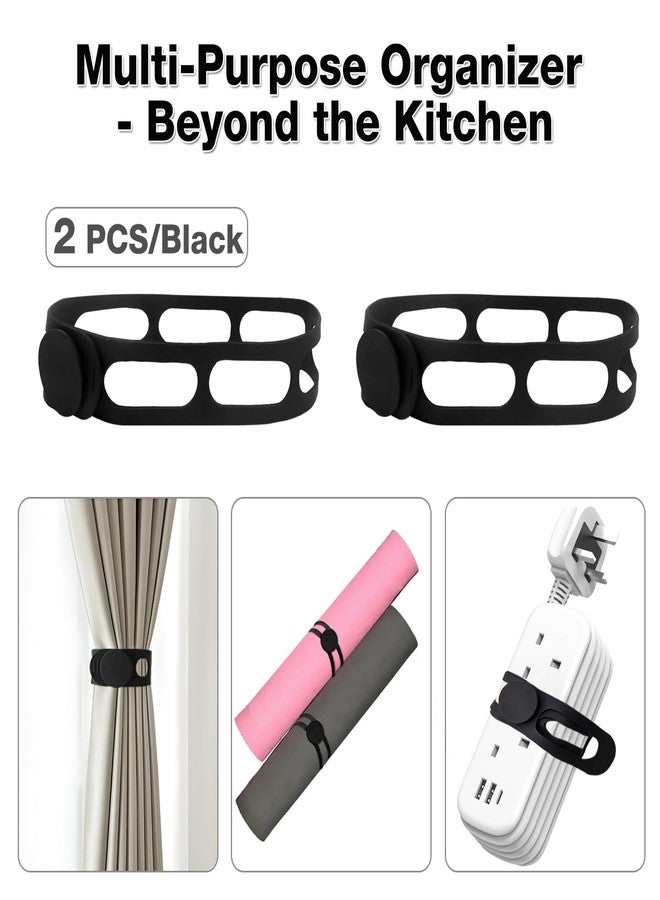 FAILUN 2PCS Silicone Lid Latch for Pots - Universal Lid Latch Strap for Crockpot, Crock Pot Lid Strap, Crockpot Locking Lid, Slow Cooker Lid Lock, Silicone Travel Latch for Casserole Dishes and Pans - Image 4