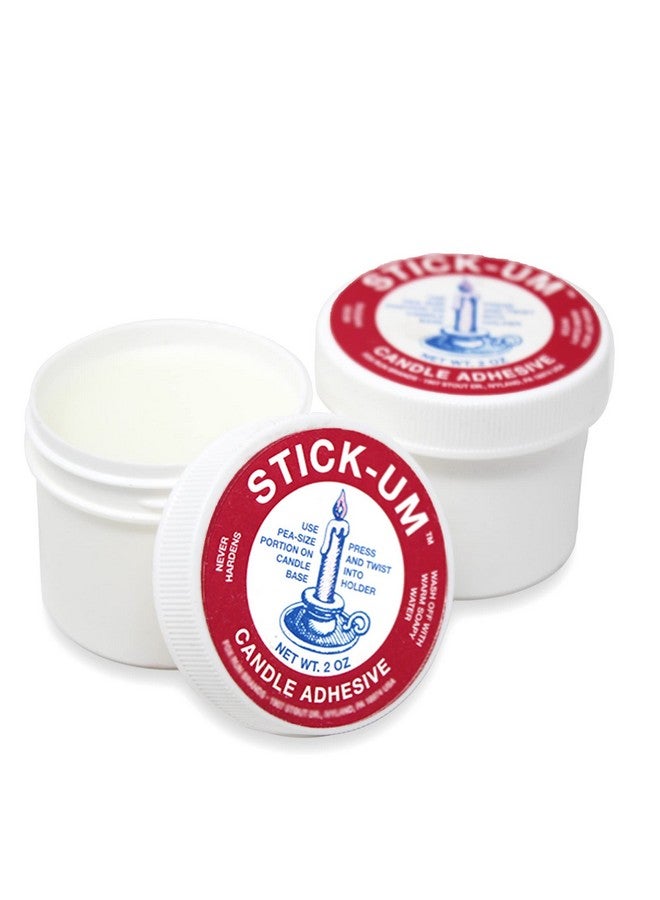 RAMBUE Stick-um Candle Adhesive - 2 pk Candle Stick Adhesive 2oz - Taper Candle Glue - Candle Stay Secure - Candlestick Adhesive - Stickum Candle Adhesive Stickum Grip - Candle Accessories - Image 1