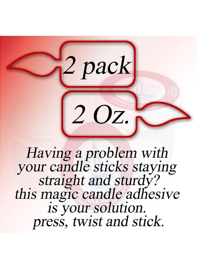 RAMBUE Stick-um Candle Adhesive - 2 pk Candle Stick Adhesive 2oz - Taper Candle Glue - Candle Stay Secure - Candlestick Adhesive - Stickum Candle Adhesive Stickum Grip - Candle Accessories - Image 4