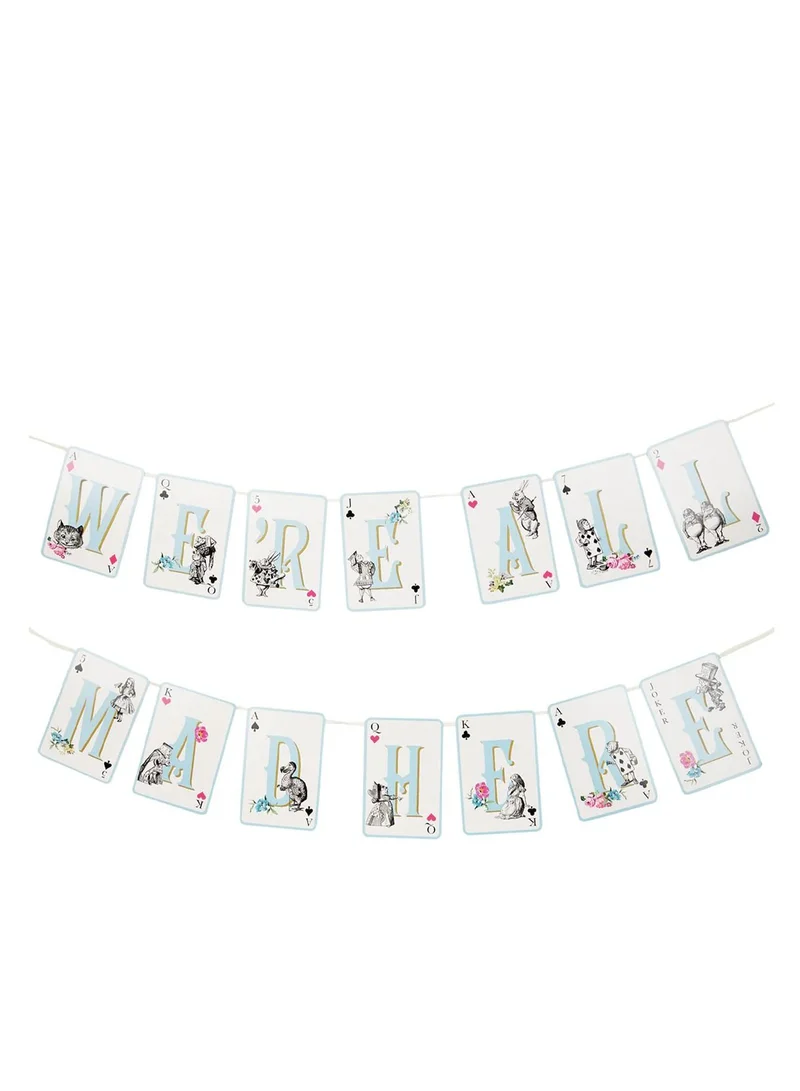 Talking Tables Alice in Wonderland Multicolour Reversible Bunting