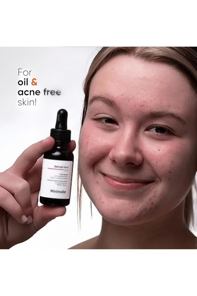 منيماليست الحد الأدنى 2 ٪ حامض الساليسيليك مصل للبشرة الدهنية ، حب الشباب ، الرؤوس السوداء والمسام المفتوحة | يقلل من الزيت الزائد والملمس الوعرة | مقشر BHA القائم على حب الشباب المعرضة أو البشرة الدهنية | 30 مل قم بزيارة المتجر البسيط - Image 2