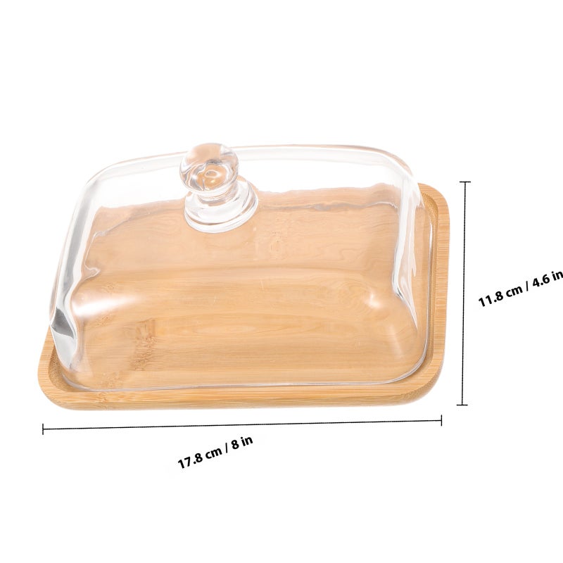 Cake Stand with Dome Cover Party Candy Cupcake Holder Dessert Display Stand for Wedding Birthday - Image 2